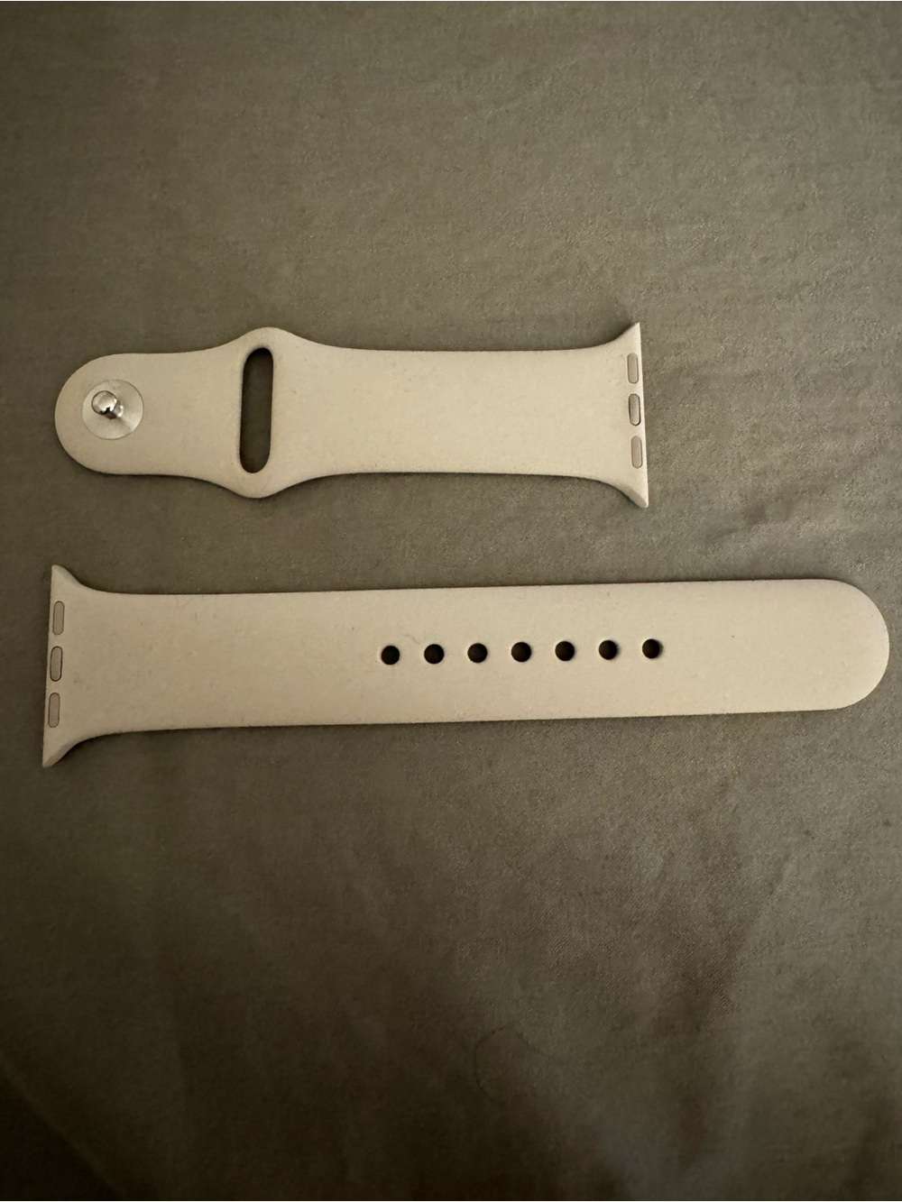 Silicone Watch Band - Light Beige Replacement Strap